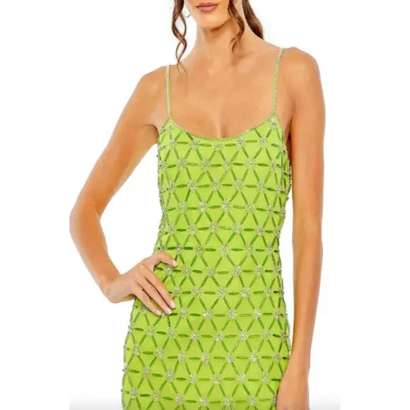 NEW,Mac Duggal 10983 Green Size 4 #MD399